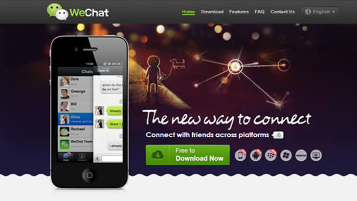 WeChat messaging app