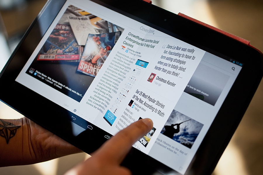 Flipboard on Android tablet
