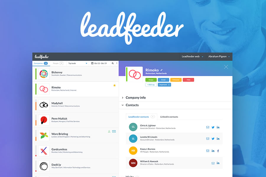 Leadfeeder helps businesses generate more leads